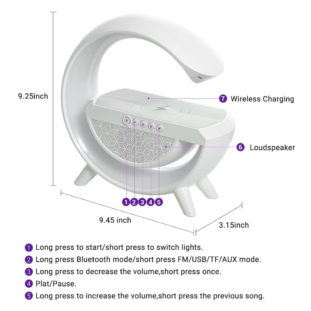 DAY&NIGHT™ 3 IN 1 Utility Side Lamp/Charger/Clock