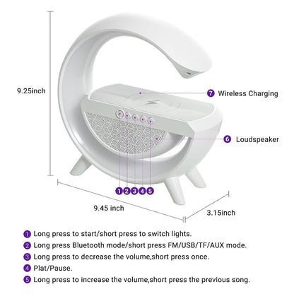DAY&NIGHT™ 3 IN 1 Utility Side Lamp/Charger/Clock