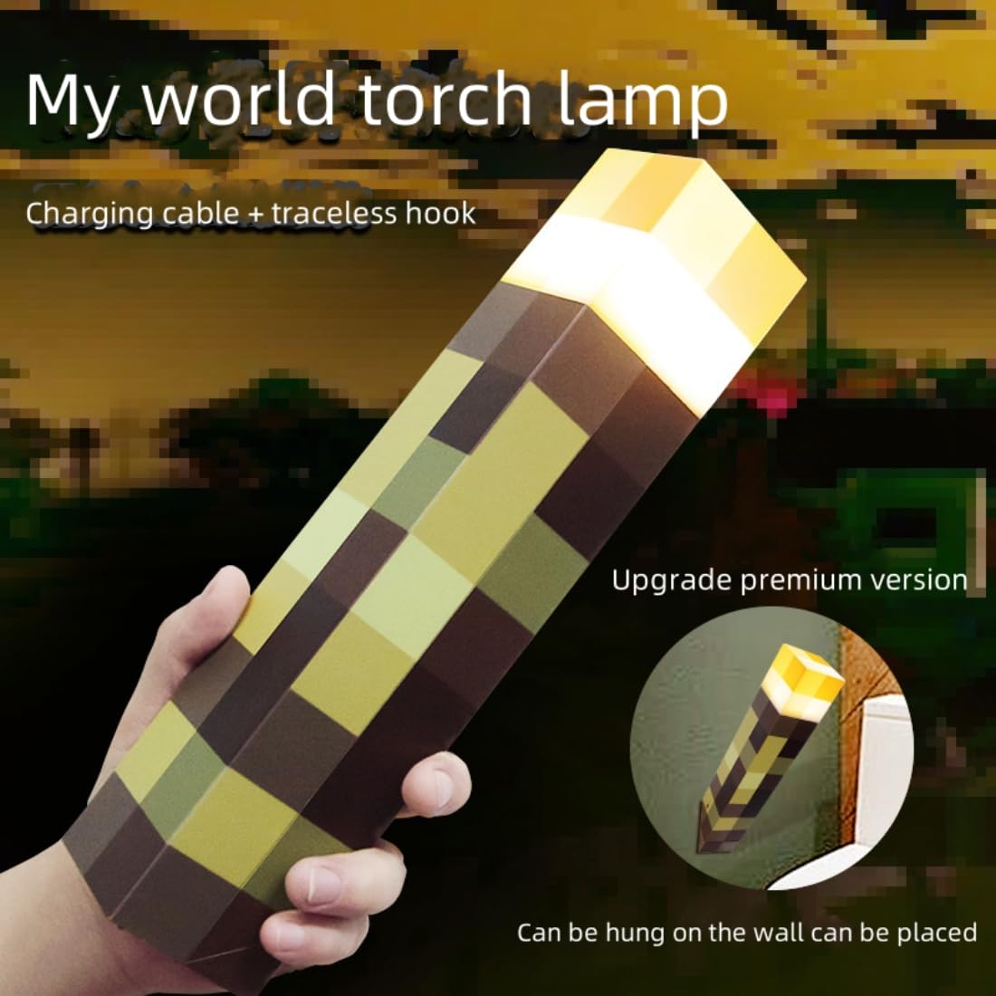 Pixel Torch™ Minecraft Night Lamp